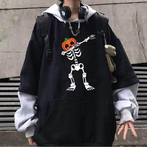 Autumn Winter Men Women Harajuku Anime Print Hoodie Loog Sleeve Sweatshirt Unisex