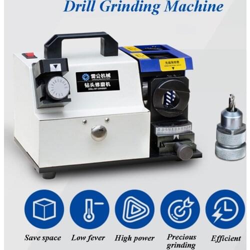 High Power 160W Standard Equipped With CBN Diamond Wheel Grinding HSS High Speed Steel Drill Twist Drill Grinding Machine TD13-B
