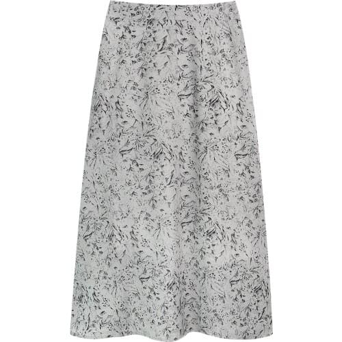 ZB5081 Spring Summer 2021 new Womens fashion Thin Section High-waisted floral package hip A-line skirt cheap wholesale