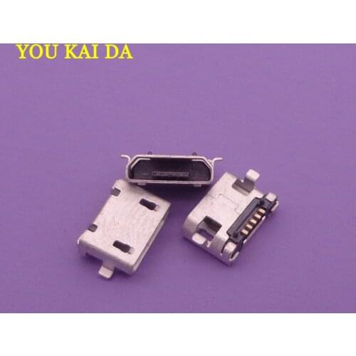 10pcs/lot SMD feet 5p Micro usb dc Jack Charging Socket connector port for Sony Ericsson X10 X8 E10 E15 E16 J108 W100 phone