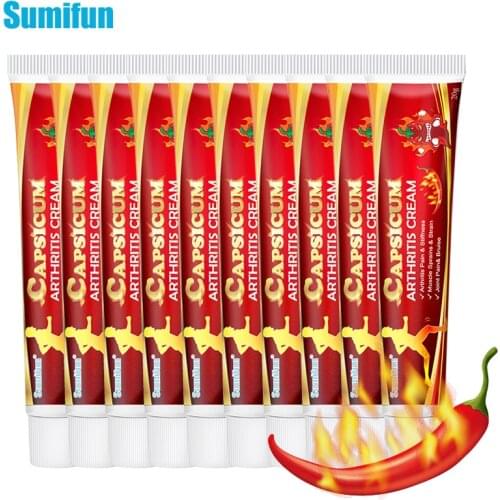 10PCS Sumifun Capsicum Hot Arthritis Cream Rheumatoid Arthritis joint Knee Pain Relief Chinese Medicine Ointment Pepper Cream