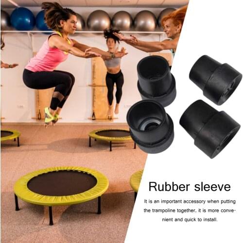 10PCS Trampoline Foot Pad Trampoline Rubber Cover Jumping Bed Plastic Mat Non-slip Mat Mute Base Pipe Cover Accessories