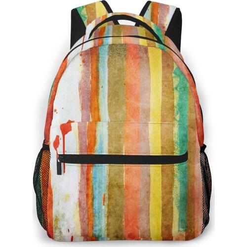 2021 OLN Backpack Women Shoulder Bag Painted Wall Fashion School Bag For Teenage Girl Backpacks Travel Bag