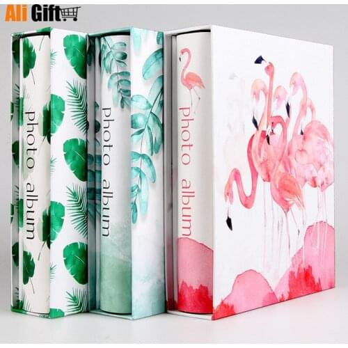 4D Large 6-inch Intert Photo Album 200 Pages Scrapbook Paper Baby Family Scrapbook Albums Wedding Cartoon Album Scrap-booking