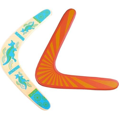 Boomerang V Shaped Throwback Toy Flying Wood Disc Funny Interactive Family Throw Catch Outdoor Fun Game Funny Game Gift Kids NEW