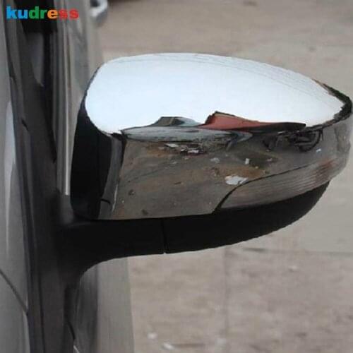 For Ford Kuga Escape 2013 2014 2015 ABS Chrome Styling Car Side Door Rearview Mirror Protection Trims Back Wing Mirror 2pcs