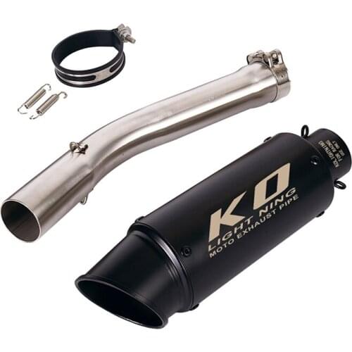 Motorcycle Exhaust Muffler With DB Killer Tip Middle Connect Link Pipe for YAMAHA YZF R6 1998-2005
