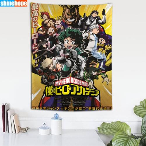 Custom My Hero Academy tapestry wall hanging tapestry home decoration rectangle bedroom wall art tapestry 140X250cm