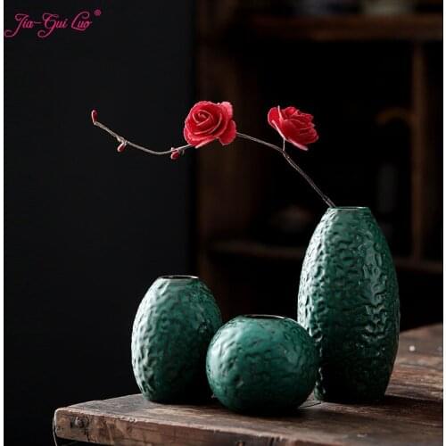 JIA-GUI LUO Ceramic Vase Home Decor Living Room Decoration Plant Pots Decorative Vase Decoration Home C095