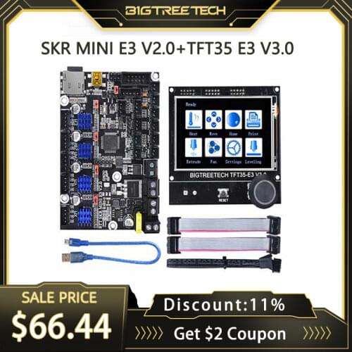 BIGTREETECH SKR Mini E3 V2.0 Control Board TMC2209 Driver+TFT35 E3 V3.0 Touch Screen For Ender 3 Pro/5 Upgrade 3D Printer Parts