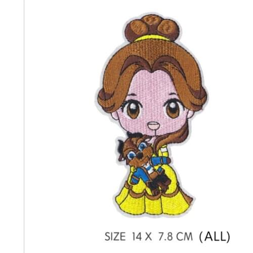 Cute princess Embroidered Iron on Patch Biker, Patriotic,Punk, Crust, Grind Core, Hard Core, Vegan, Peace