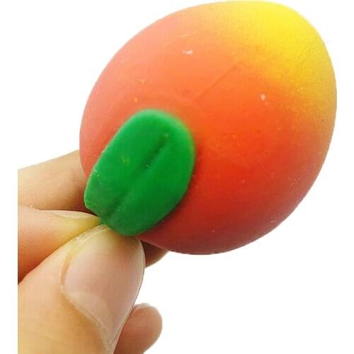 Cute! Fruit Mango Shaped Squishy Slow Rising Squishy Funny Gadgets Squeeze Girls Toys Rubber Antistress Child Toys For Children