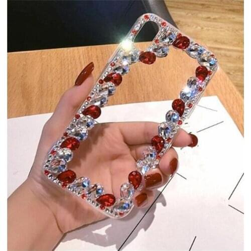 Phone case fashion Bling Crystal Diamonds Rhinestone soft Back Cover For SamsungS6 S7 S8 S9 S10 PLUS S10 Lite Note5 8 9