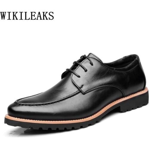 Formal Shoes Men Classic Wedding Dress 2020 Elevator Shoes For Men Italian Brand Evening Dress Short Plush Oxford Shoes For Men