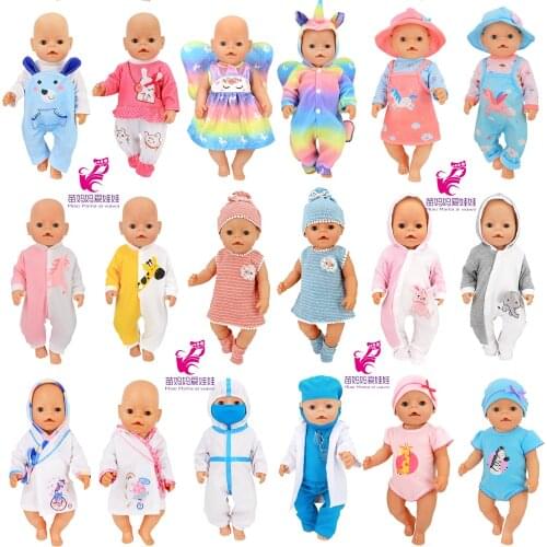 43 Cm Baby Doll Clothes Set 18" Doll Outfit Baby Girl Gift 40 Cm Nenuco Ropa Y Su Hermanita Toys Wears
