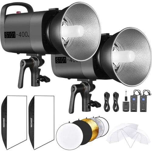 Neewer 500W Studio Strobe Flash Photography Lighting Kit:Monolight,Softbox,Wireless Trigger and Receiver,Translucent Umbrella