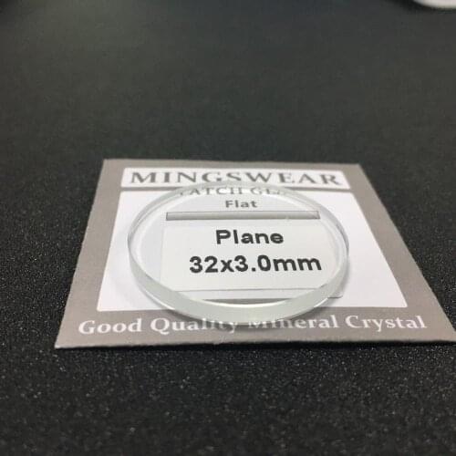 New! Good Quality Mineral Glass Flat and Round 3.0mm Thick 37~45mm Size