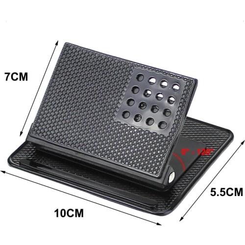 Portable Car Mobile Phone Holder Anti-slip Mat Washable Silicone GPS Mount Bracket 360 Degree Rotatable Dashboard Anti Slip Pad