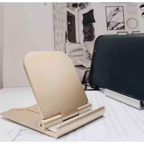 Contracted Style Portable Folding Mobile Phone Holder Stand Universal Support Smart phone Tablet Cell Phone Holder Desktop Stand