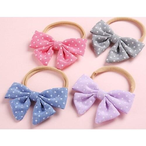 Small Girls Big Bow Headband Newborn Hair Accessories Elastic Hair Bands Cute Baby Girls Headbands
