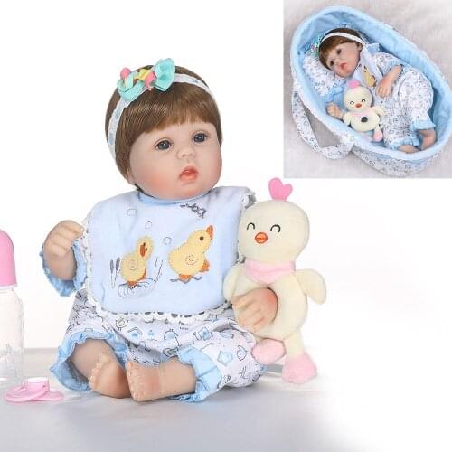 Reborn NPK Silicone Baby Dolls with sleeping bag Toy For Girls NewBorn Baby Birthday Gift Children Bedtime Christmas Gift