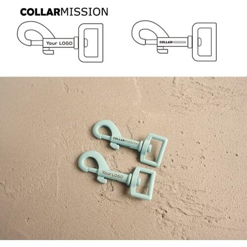 Blue colored baking paint dog clip durable and strong swivel hook We provide laser engraving service customize LOGO CPK20B