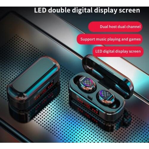 TWS Bluetooth 5.0 Earphones Wireless Headphones Waterproof Sport Earbud Headset With Microphone LED Digital Display Charging Box