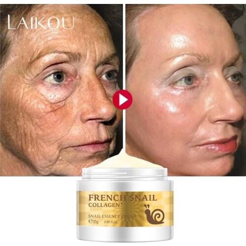 Snail Cream Hyaluronic Acid Anti-Wrinkle Anti-aging Facial Whitening Day Cream Collagen Moisturizer Nourish Korea Face Skin Care