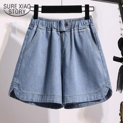 Womens Denim Shorts Harajuku Vetement Femme 2021 Summer Jeans Women Loose Ropa Mujer Short Plus Size Jean Shorts Femme 15514