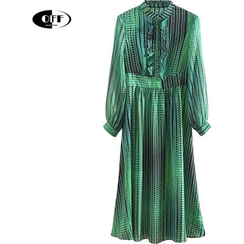 Women autumn Summer Elegant Chiffon midi Dress Festa High Quality Office Cocktail Party Robe Femme Bow Designer dresses Vestidos
