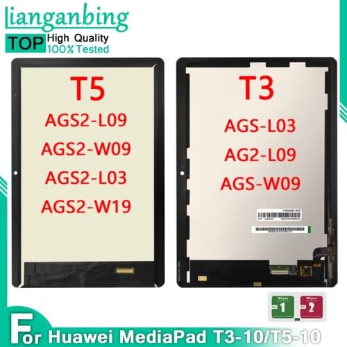 For Huawei MediaPad T3 T5 10 AGS-L09 AGS-W09 AGS-L03 AGS2-W09 AGS2-L09 LCD Display Touch Screen Assembly For Mediapad T5 10