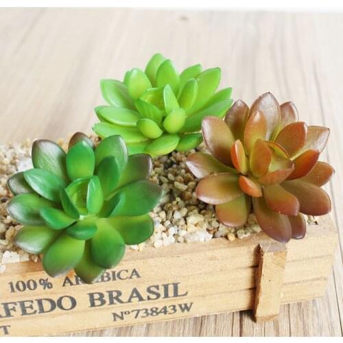 1pc New Artificial Plant Fake Succulent Landscape Land Lotus Rare Plants Flower DIY Home Garden Wedding Party Decoration Plants