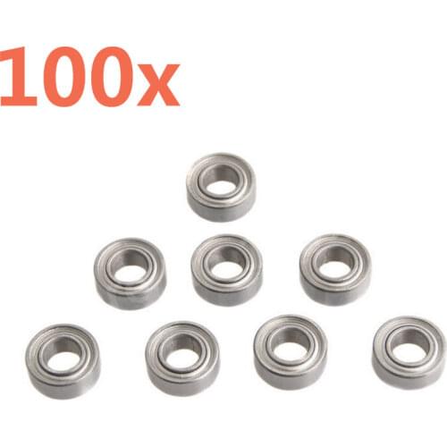 100 Pieces RC Cars Spare Part 8*4*3mm Ball Bearing 7019 For Rc Hobby Car 1/16 Scale Models Traxxas Slash Remote Control Car