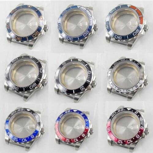 11 models Stainless Steel Watch Case with Sapphire Glass Fit ETA2836 MIYOTA 8215 Movement