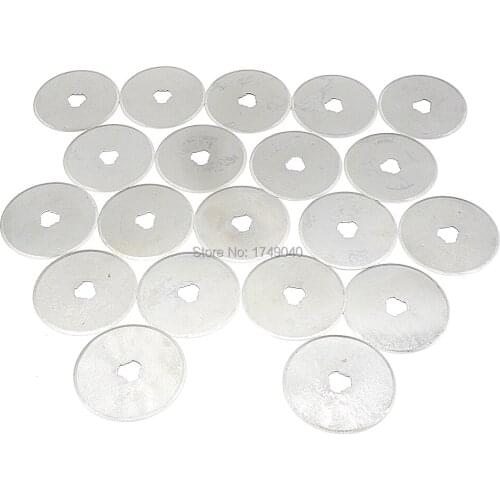 20pcs/Lot 45mm Rotary Cutter Refill Replacement Blade Sewing Quilting Photos Fabric Paper Cutting Tools 45mm*8mm*0.3mm