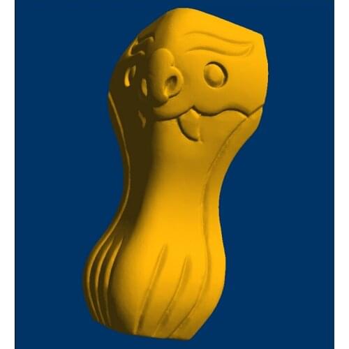 3D model relief for cnc in STL European style Furniture leg--88