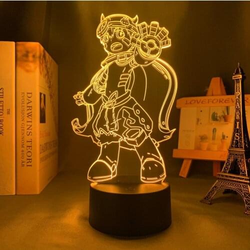 3d Led Light Anime Made in Abyss for Bedroom Decor Night Light Kids Brithday Gift Manga Room Table 3d Lamp Made in Abyss