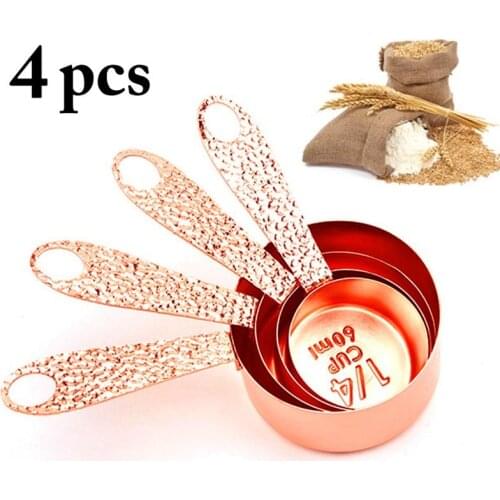 4 Pcs Mini Measuring Spoons Kits Creative Stackable Teaspoons Coffee Milk Powder Sugar Measuring Spoons Kitchen Measuring Tools