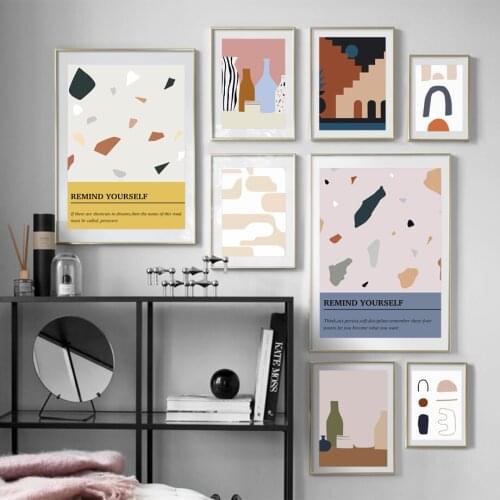 Abstract Poster Geometric Scene Scandinavia Canvas Painting Wall Art Prints Picture for Gallery Living Room Interior Home Decor