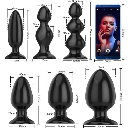 Unisex Anal Plug Passion Exciter High Quality Multi-size Alternative Sex Toys Heavy Big Anal Plug Safety Non-toxic Sex Products