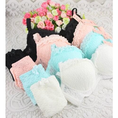 Grid girls bra sexy lace jacquard design with high quality suits free shipping