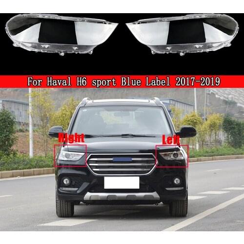 Car Headlight Cover Lampcover Lampshade Lamp Glass Lens Case For Haval H6 Sport Blue Label 2017-2019 Auto Head Lamp Light Case