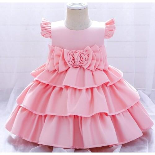 Infantil Flower Dress For Girls 1st Birthday Party Wedding Lace Tutu Girl Dress Baby Girl Princess Vestido Christmas Costume