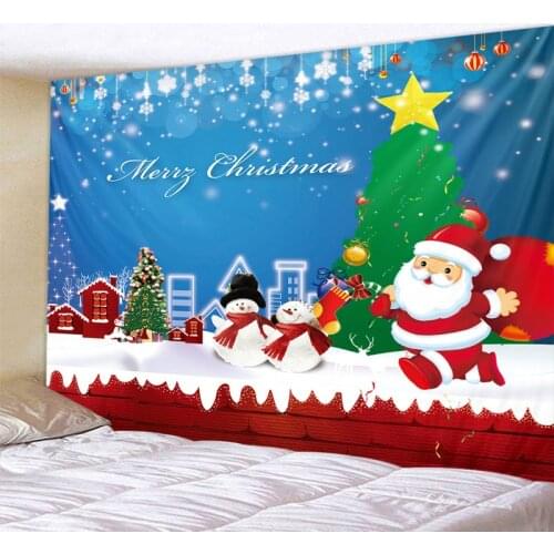 Santa Claus Art Home Wall Hanging Tapestry Wall Ornamentation Christmas Wall Decor High Quality Tapestry Home Decor 6 size