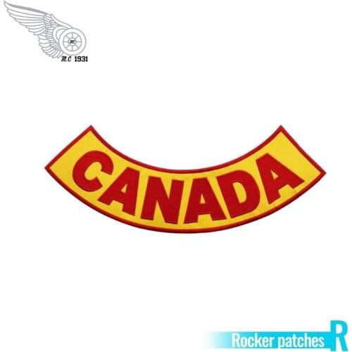 Canada bandidos rocker biker patch pinup cool custom patches for clothing accessories application stickers