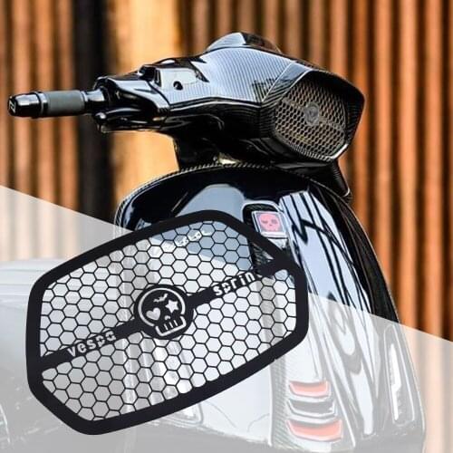 Motorcycle Headlight Cover Head Lamp Protector Aluminum Net Accessories for Piaggio Vespa Sprint 150 2017 2018 2019 2020