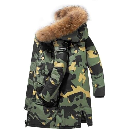 90%Down Jackets 2020new winter mens down jacket high quality Detachable Fur Collar males jackets thick warm Outdoor windproof