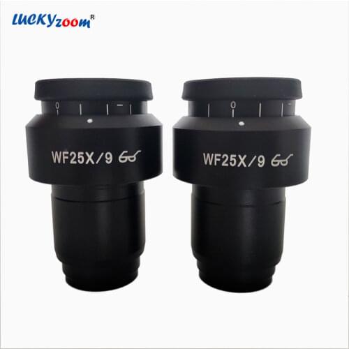 Adjustable WF25X Microscope Eyepiece Lens For Binocular Trinocular Stereo Microscope Widefield 30MM Thread Eyepiece Microscopio
