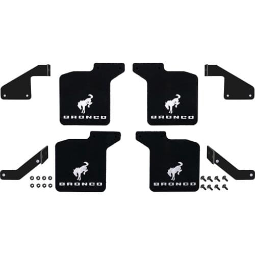 Rubber Front And Rear Fenders Mud Flaps For Traxxas TRX4 2021 Ford Bronco 1/10 RC Cawler Car Upgrade Parts Accessories