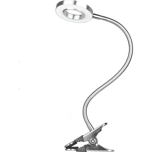 5W Led Clip On Light/Reading Light/Bed Light, 2-Level Brightness & 2 Color,Eye-Caring Clip On Lamp For Makeup Mirror,Desk, Bedsi